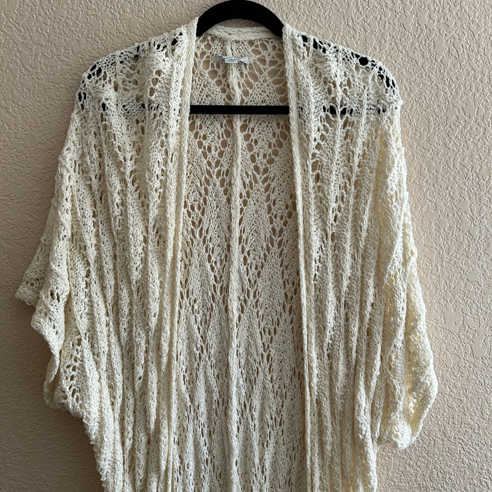 American Eagle Crochet Cardigan Size L/XL
